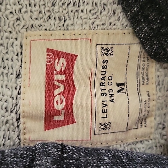 LEVI'S Men's Terrycloth Hoodie M - Picture 5 of 8